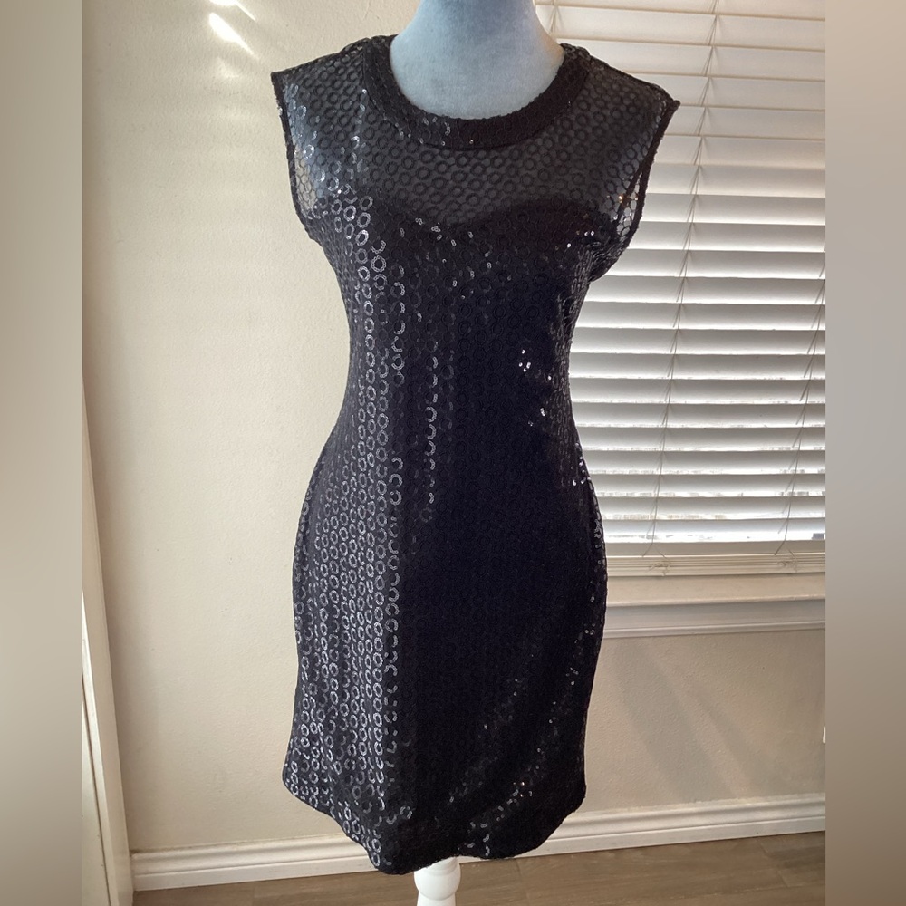 Express Black Sequined Cocktail Dress Size S